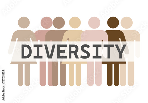 Fondo de personas de distintos países por la diversidad.