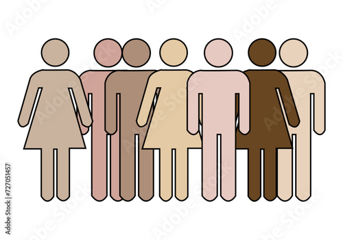 Fondo de personas de distintos países por la diversidad.