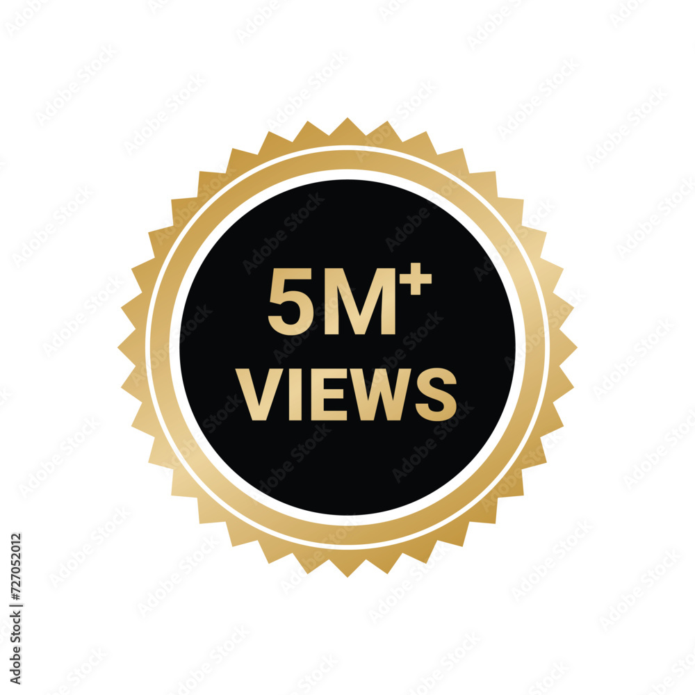 5 Million+ Views Vectors 5 Million+ Views Vectors