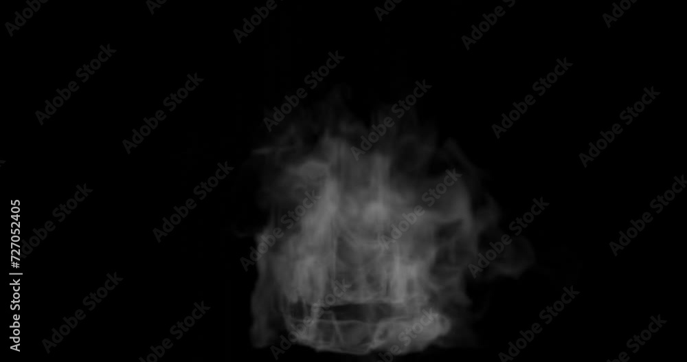 smoke or steam for hot food or high temperature effects smoke or steam for hot food or high temperature effects
