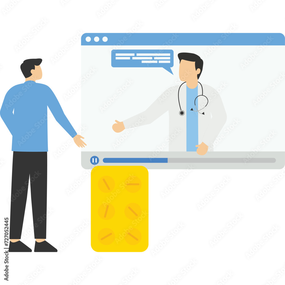 Patient consultation to the doctor via smartphone. Online medical support. Online doctor. Healthcare services, Ask a doctor. Family female doctor, gynecologist with stethoscope on the screen

