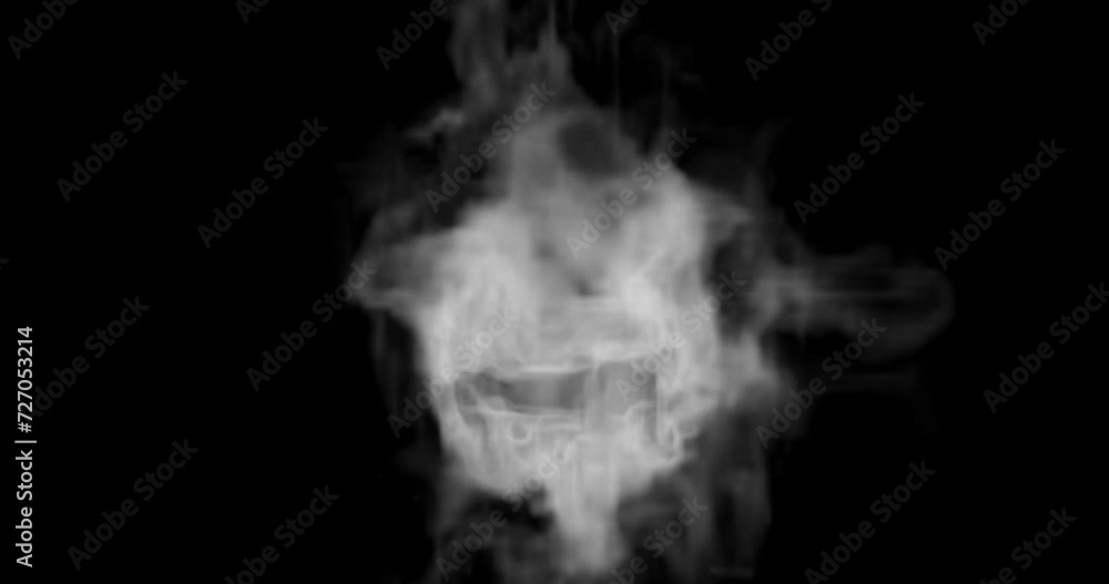 smoke or steam for hot food or high temperature effects smoke or steam for hot food or high temperature effects