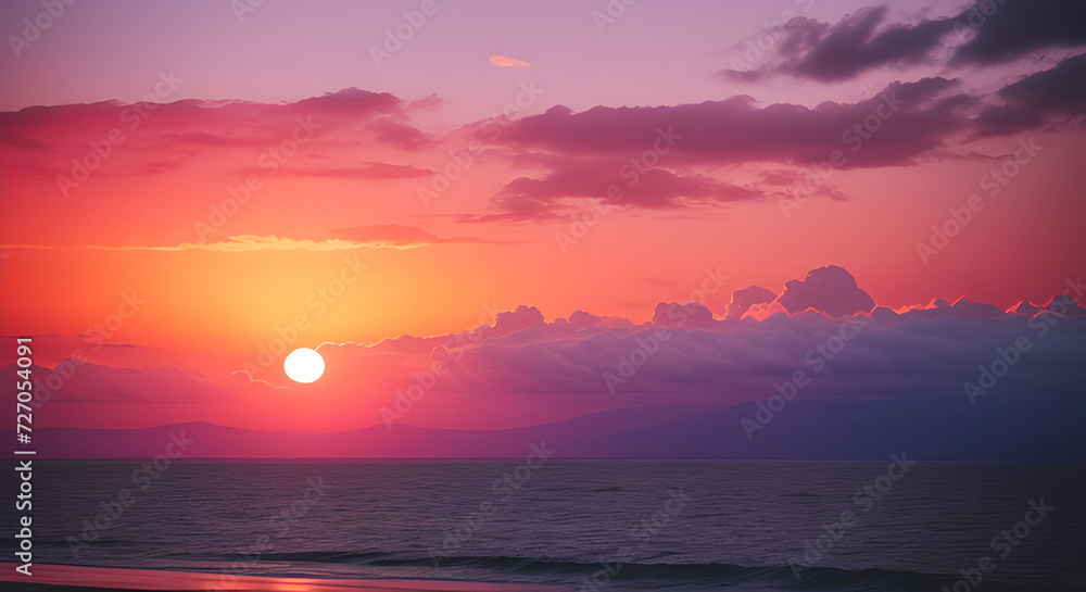 sunset sky, eco nature, pink sunset, sky, dawn, morning sky, sunset sky in the evening, dawn morning sky, sea, ocean, summer vacation, nature vacation, beautiful sunset, clouds clear weather, calm