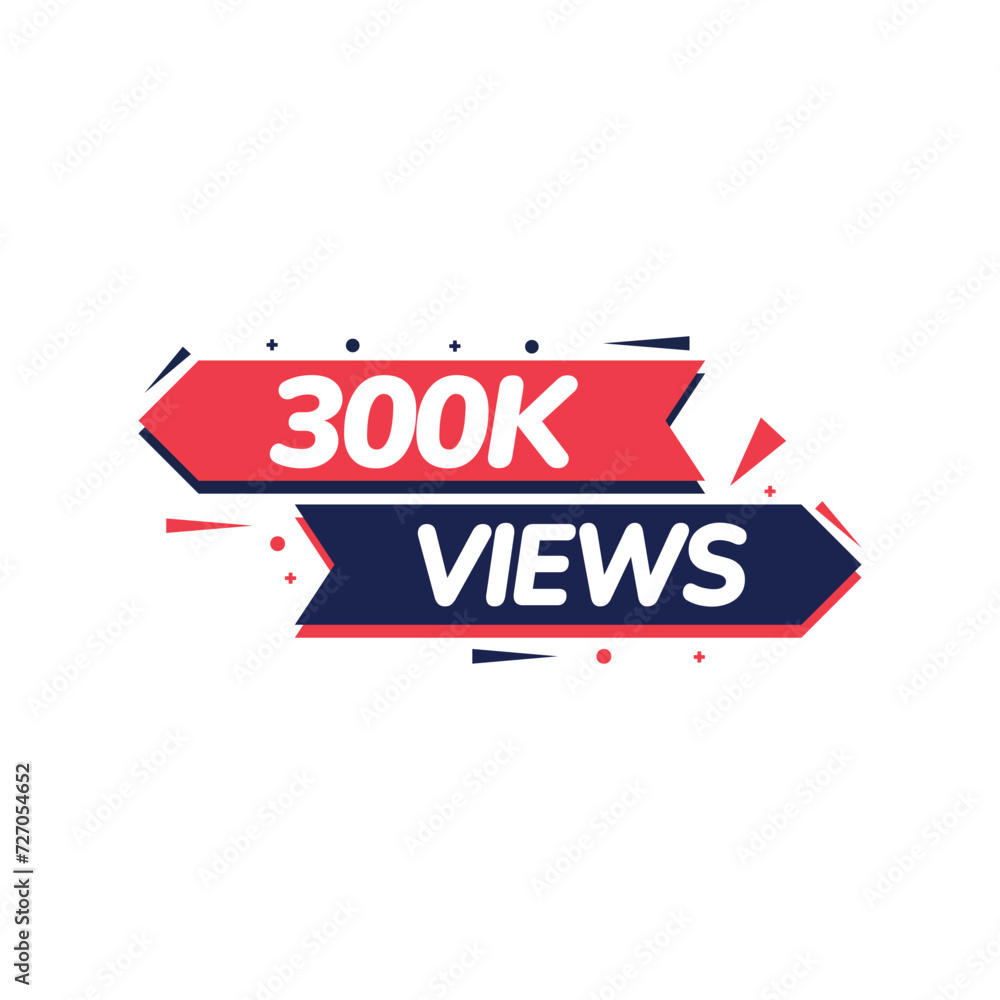 300k Views Vectors