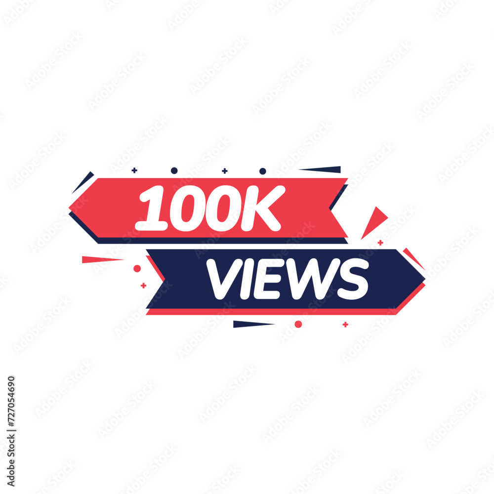 100k Views Vectors