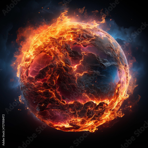 Wallpaper Mural Earth is burning up Torontodigital.ca