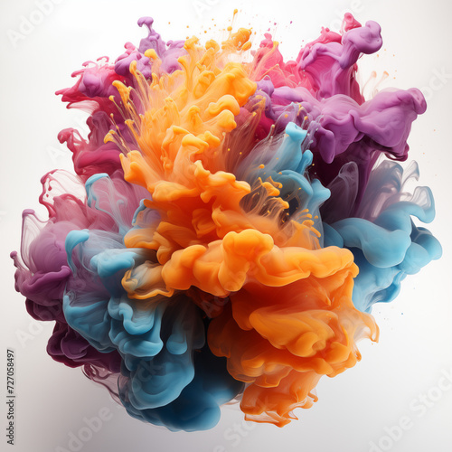 Wallpaper Mural Colorful paint clouds mixing Torontodigital.ca