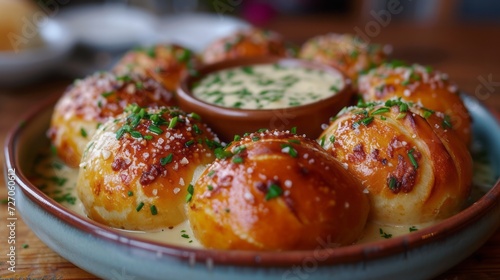 Homemade Small Pretzel Bites with Beer Cheese