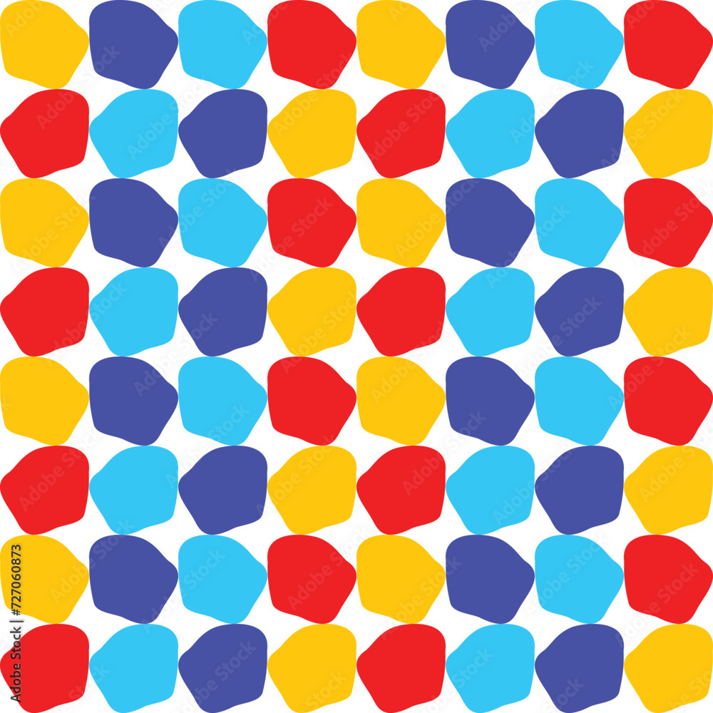 Seamless pattern with colorful rock on white background. Vector illustration Seamless pattern with colorful rock on white background. Vector illustration