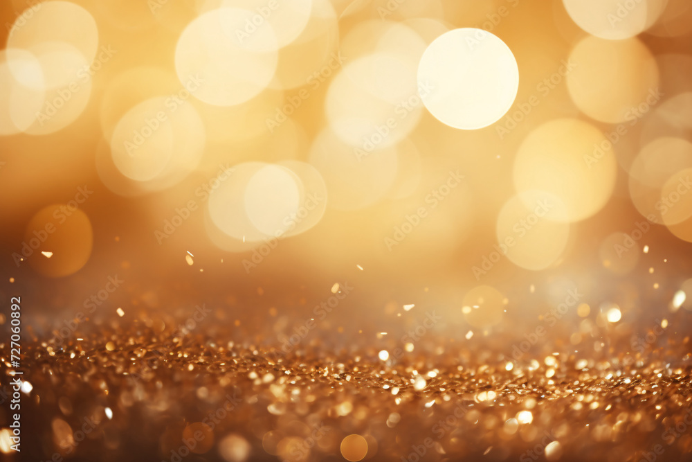 Dark abstract background with golden waves and particles Dark abstract background with golden waves and particles