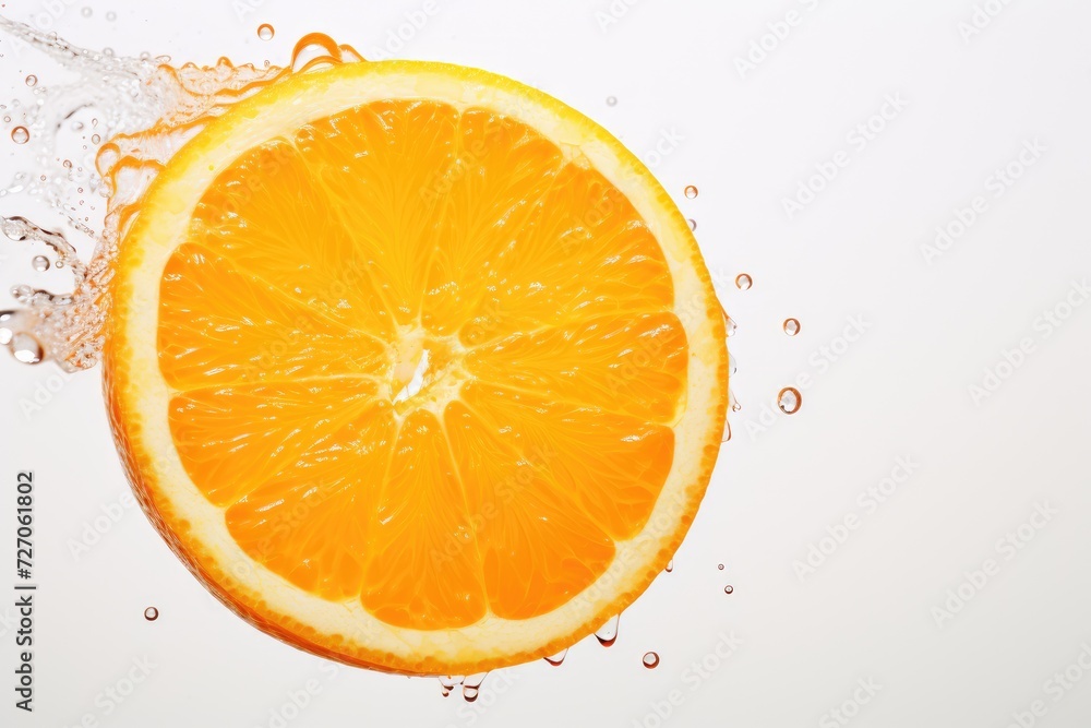 Orange on white background. Orange on white background.