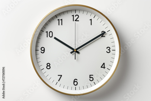 Clock isolated on white background.