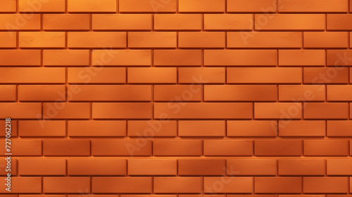 Cartoon Brick Wall stock illustration   Orange brick wall as the background  Red block brick wall pattern background