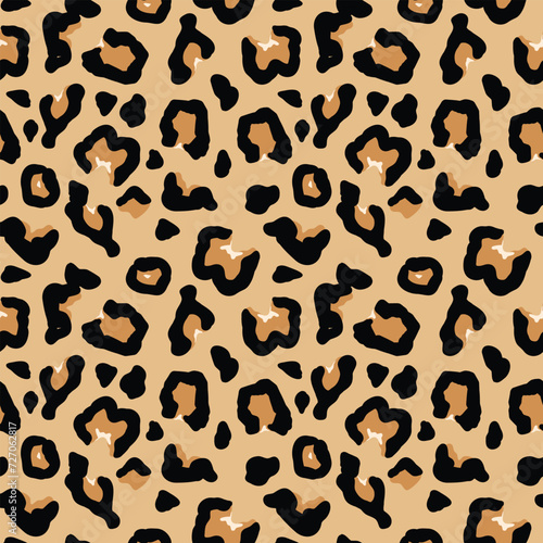 Leopard pattern seamless background, Dalmatian skin pattern texture, for printing, wrapping paper, fabric, textiles, clothing, cover, banner or home decorate and abstract background. 