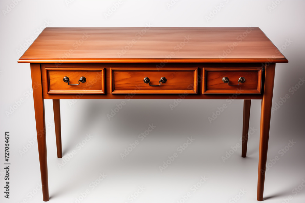 Wood table isolated on white background. Wood table isolated on white background.