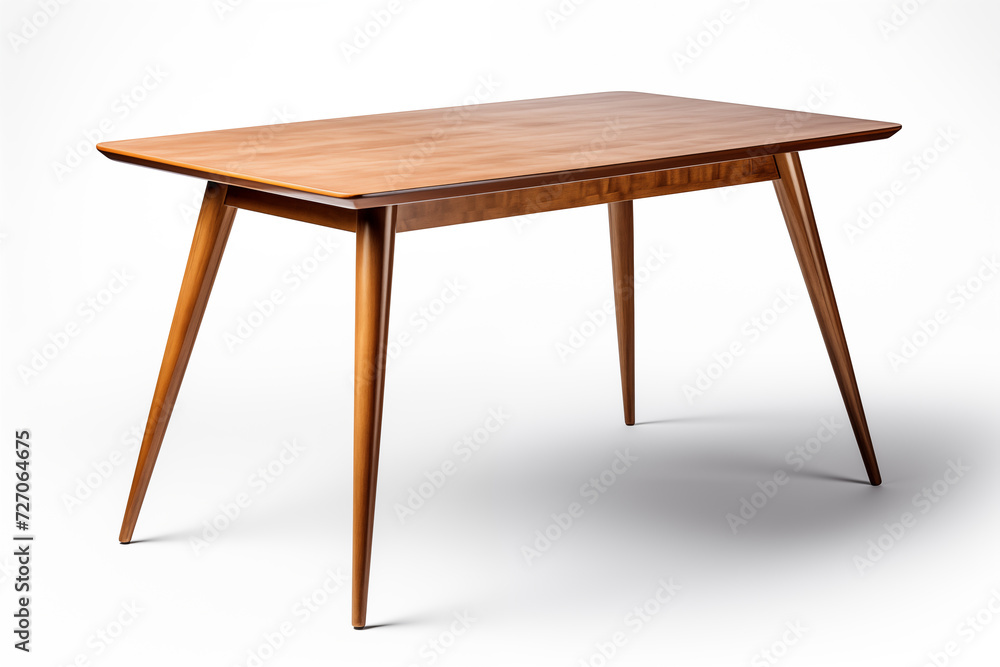 Wood table isolated on white background. Wood table isolated on white background.