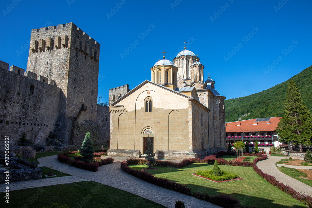 Manasija orthodox monastery near Despotovac, Serbia