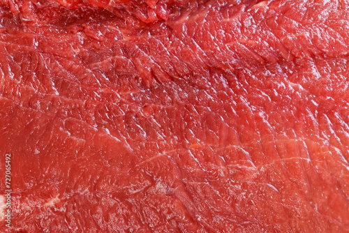 Raw red beef meat macro texture or background