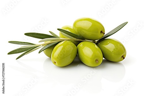 Olive on white background.