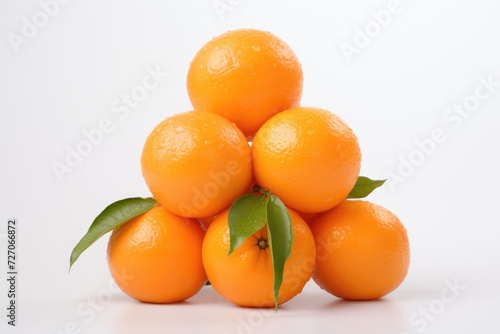 Tangerine on white background.