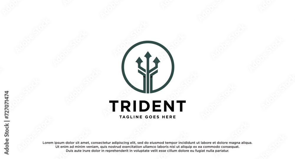 Trident Logo design vector Inspiration, trident Business and company branding logos template. Trident Logo design vector Inspiration, trident Business and company branding logos template.
