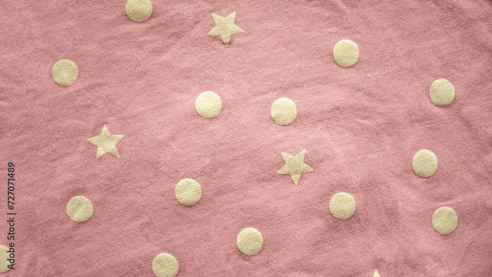 Pink baby pattern background with copy space 