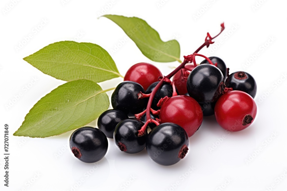 Salal berry on white background. Salal berry on white background.