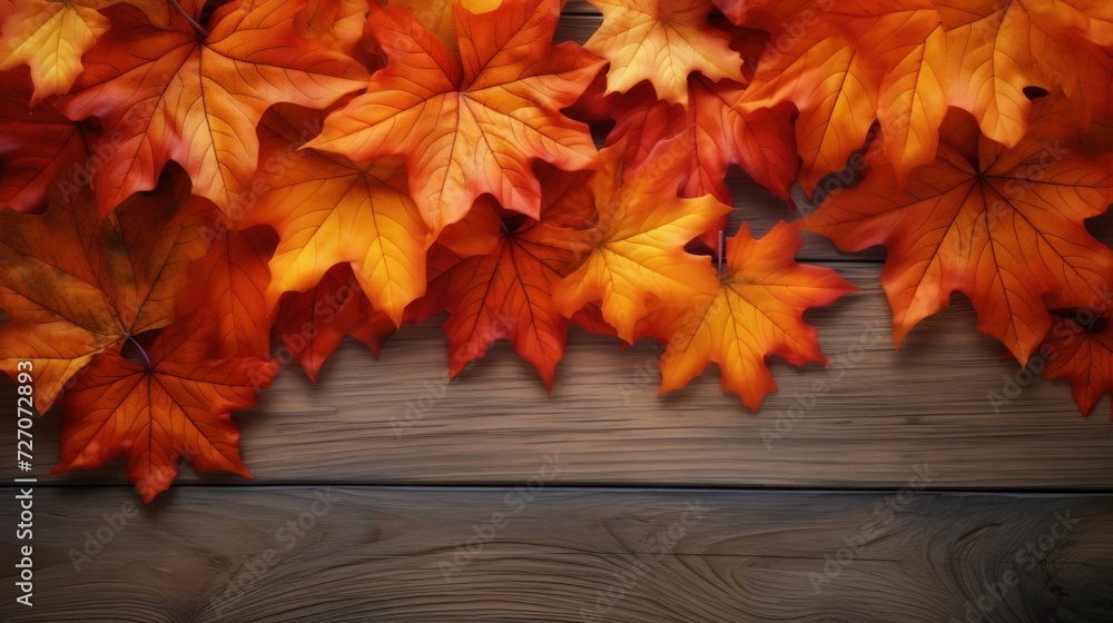 Fall background featuring vibrant autumn maple leaves Fall background featuring vibrant autumn maple leaves