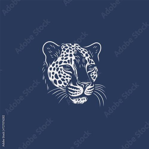 Cheetah logo design vector illustration