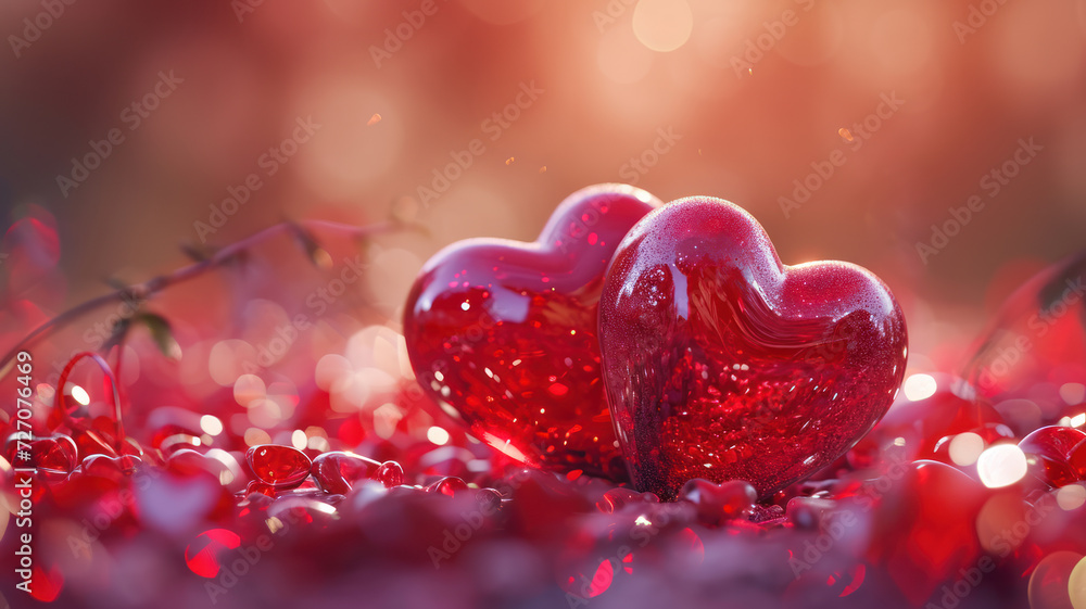 Romantic Hearts Unite, Love Background Romantic Hearts Unite, Love Background