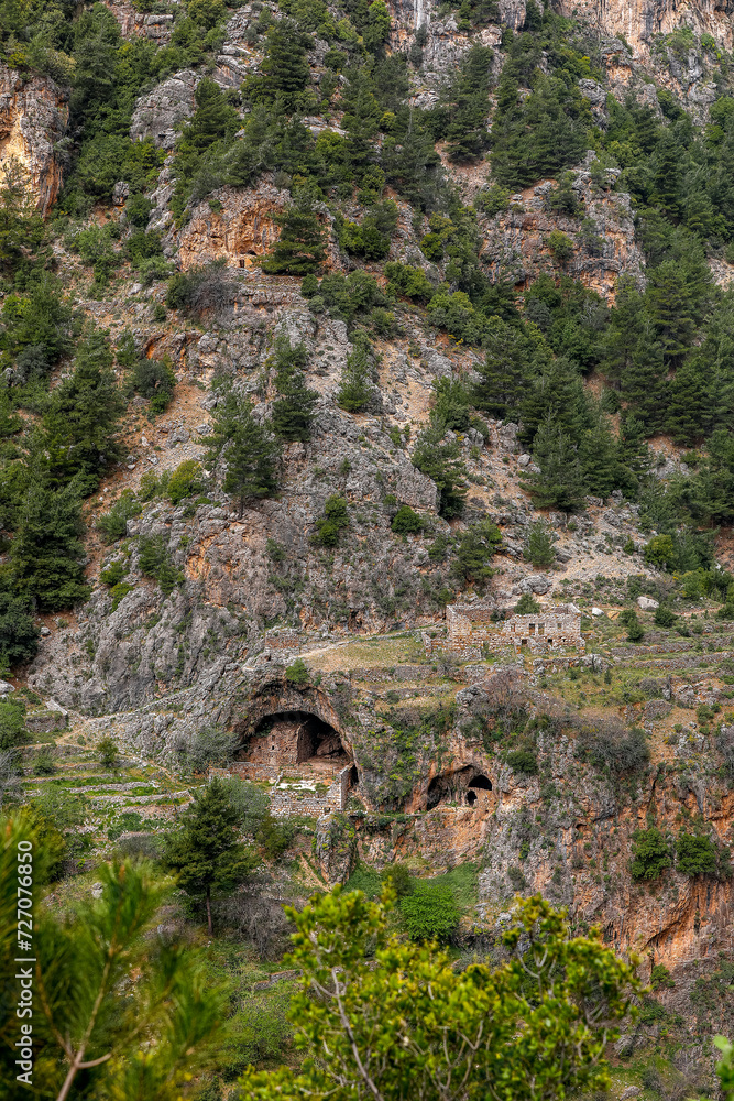 Qadisha (Kadisha) Holy Valley in Nortern Lebanon