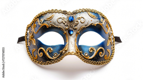 A stunningly elegant opera carnival mask, creatively designed with intricate details and vibrant colors. Perfect for masquerade parties, theatrical performances, or decorative purposes.