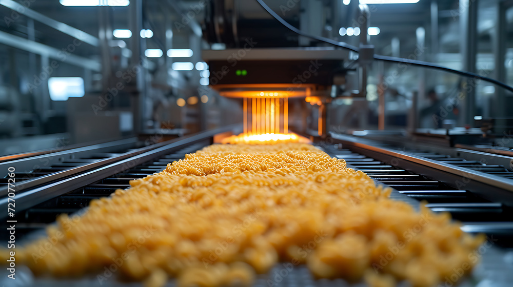 noodles factory production line with using smart robotic production