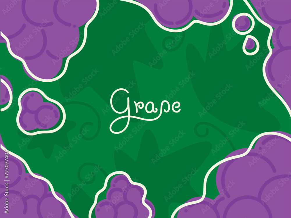 Purple grape drawing, Fruit hand drawn, vector illustration. Purple grape drawing, Fruit hand drawn, vector illustration.