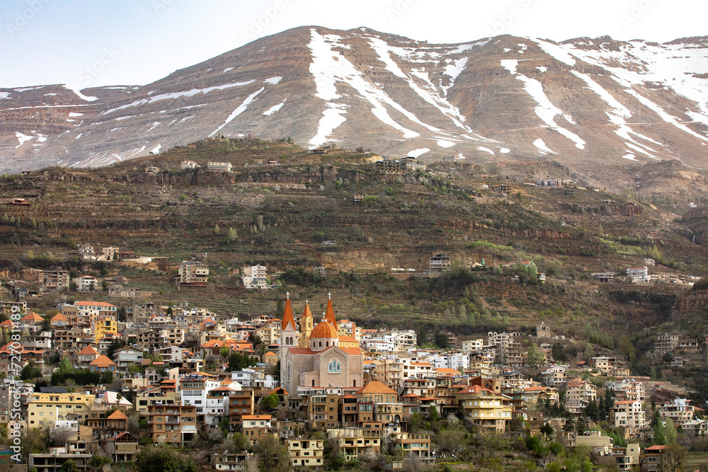 Bcharre town in northern Lebanon