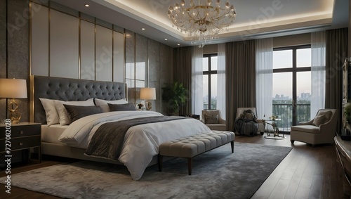 luxury hotel room,master bedroom