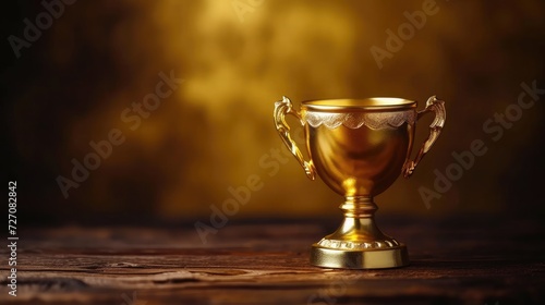 little gold cup , concept for winning or success