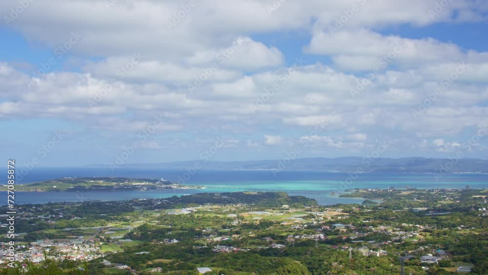 Kouri Island From Oppadake Viewpoint in Okinawa, Japan. Kouri Island From Oppadake Viewpoint in Okinawa, Japan.