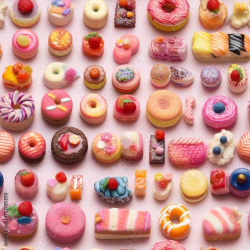 Donuts, tile, colorful, expressionism, background © dejanskipina