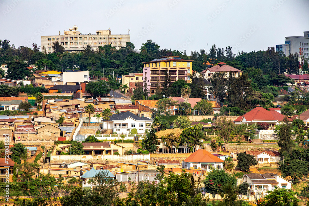 Fototapeta premium Buildings in Kigali, Rwanda
