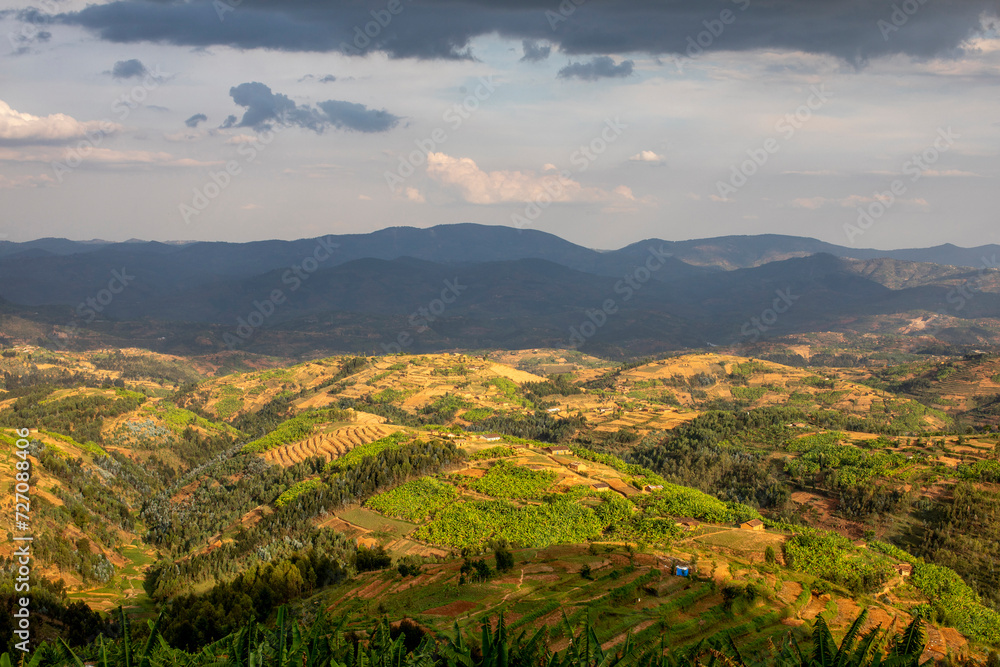 Hills in western Rwanda