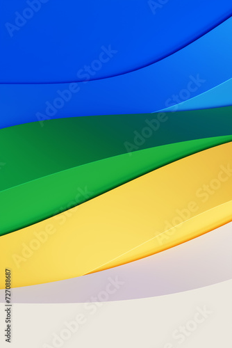 3d illustration of a abstract gradient background with lines. PRint from the waves. Modern graphic texture. Geometric pattern.