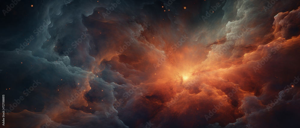 Orion nebula abstract background, space abstract background.