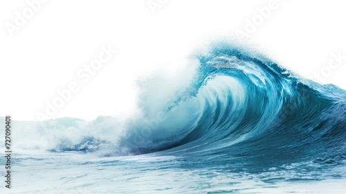 Ocean wave isolated on white background © cherezoff