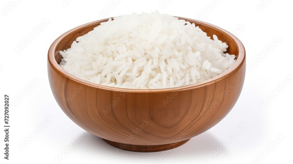 bowl of rice isolated on white background bowl of rice isolated on white background