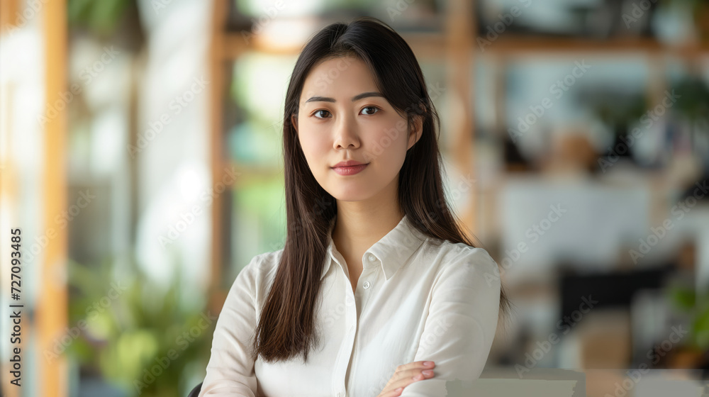 Half-pose image featuring a Chinese professional Half-pose image featuring a Chinese professional