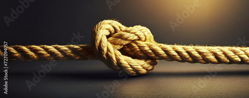 natural rope with knot