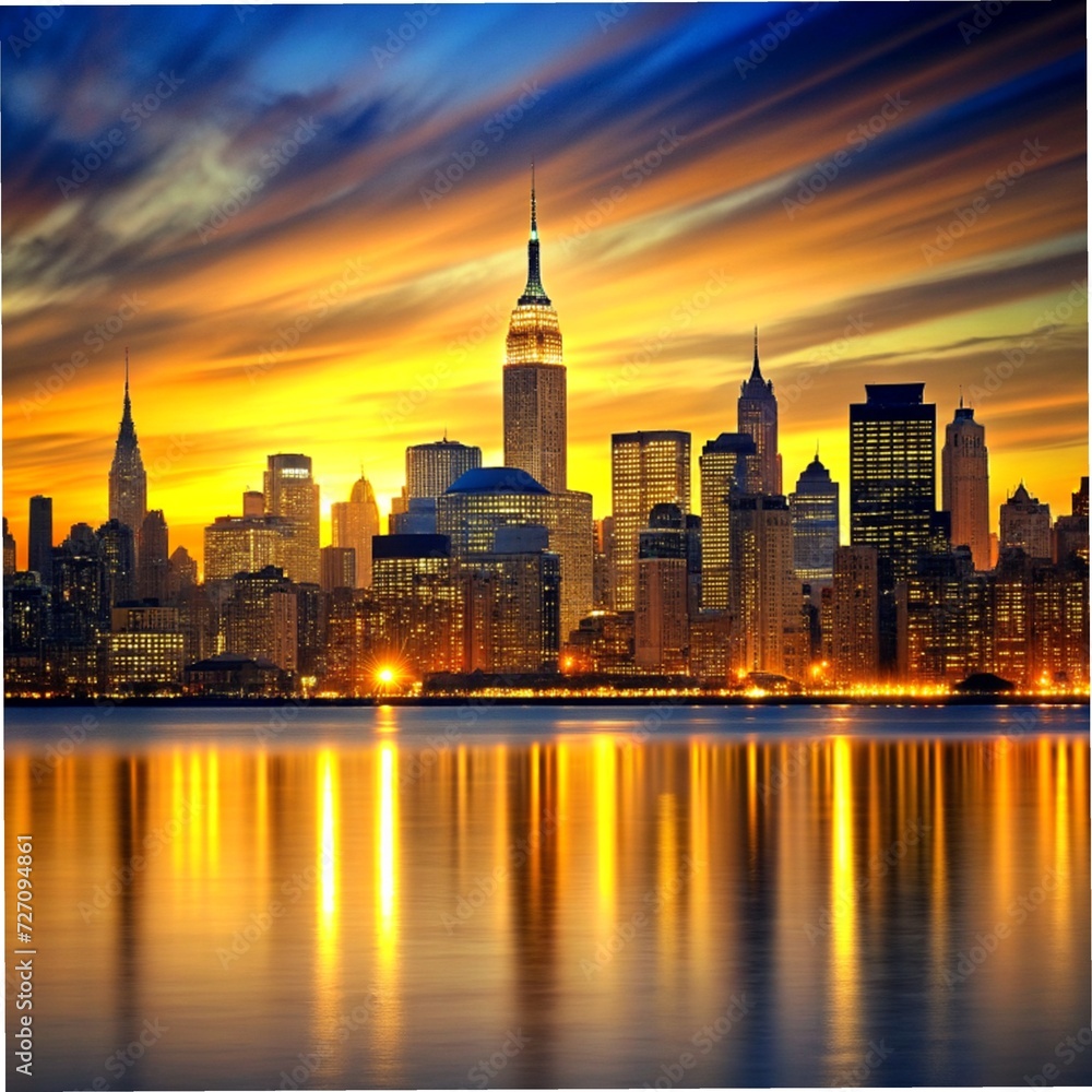Fototapeta premium city skyline modern 