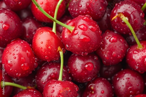 ripe cherries as background --ar 3:2 --style raw --v 6 Job ID: 01dc774f-e7b2-4a20-9025-6ab9d04115ef