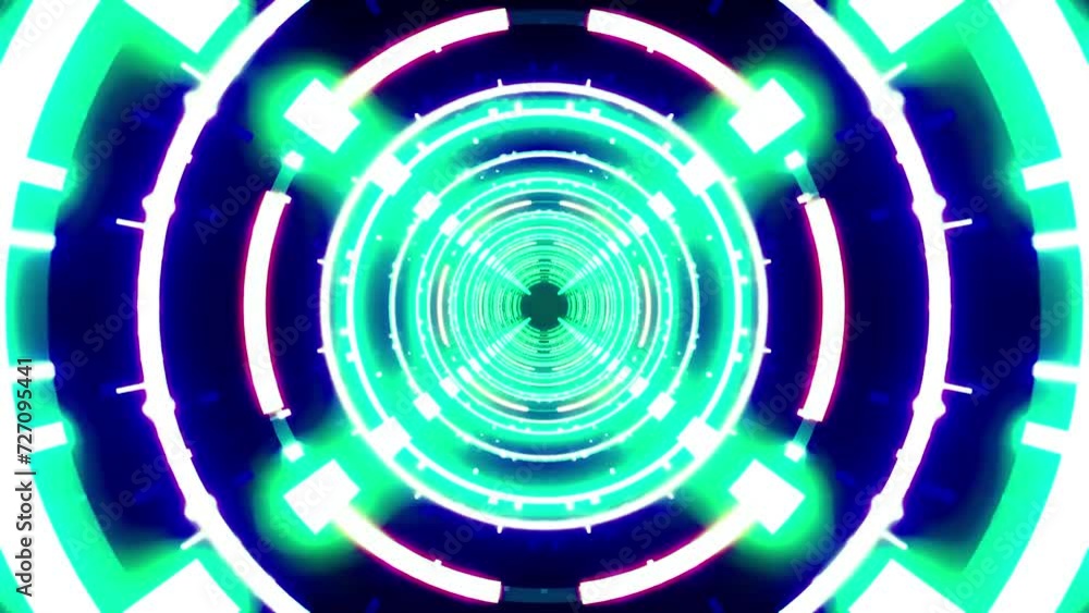 abstract neon tunnel motion graphics background abstract neon tunnel motion graphics background